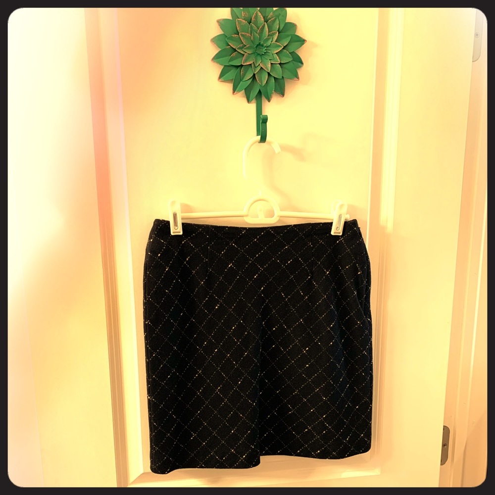 Wool mini skirt